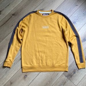 San Francisco Work Shirts Pullover Mustard Yellow Men’s Savage Sweatshir…